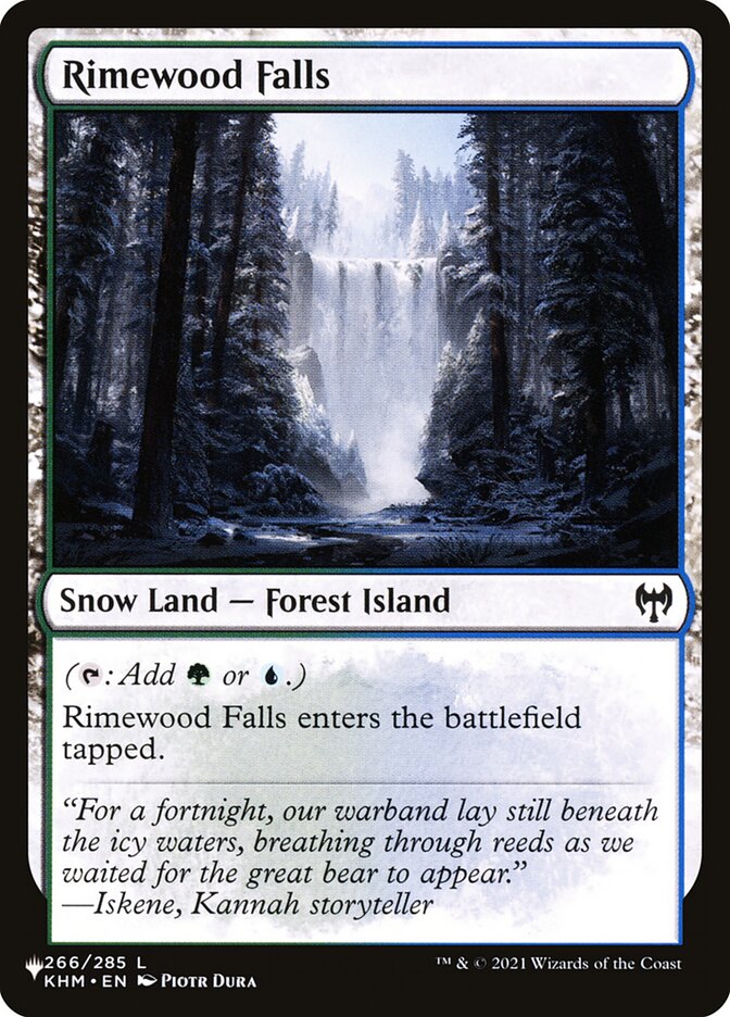 Rimewood Falls PLST-KHM-266 The List Magic card