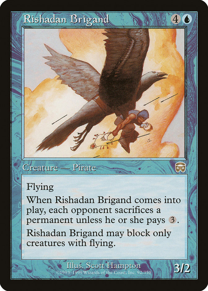 Rishadan Brigand MMQ-92 Mercadian Masques Magic card