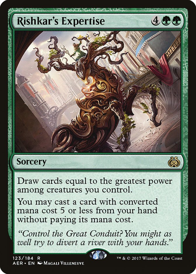 Rishkar's Expertise AER-123 Aether Revolt Magic card