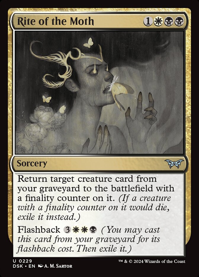 Rite of the Moth DSK-229 Duskmourn: House of Horror Magic card