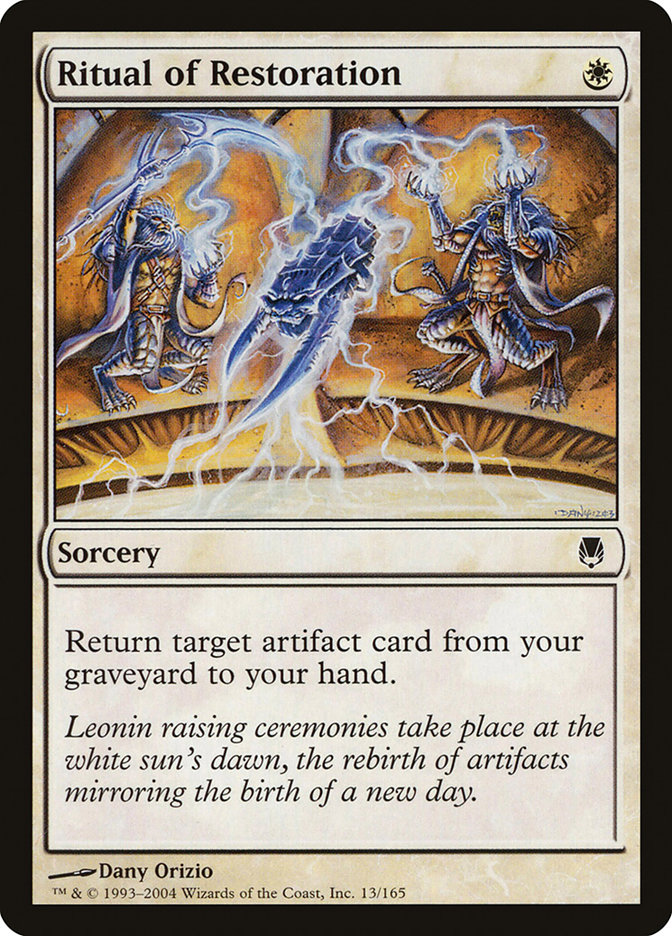 Ritual of Restoration DST-13 Darksteel Magic card