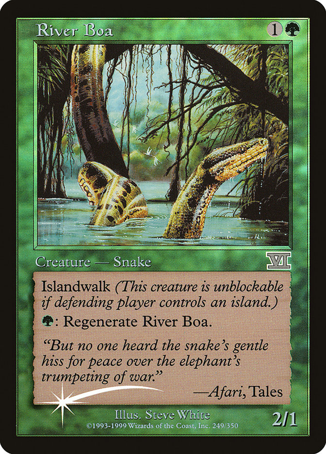 River Boa FNM-1 Friday Night Magic 2000 Magic card