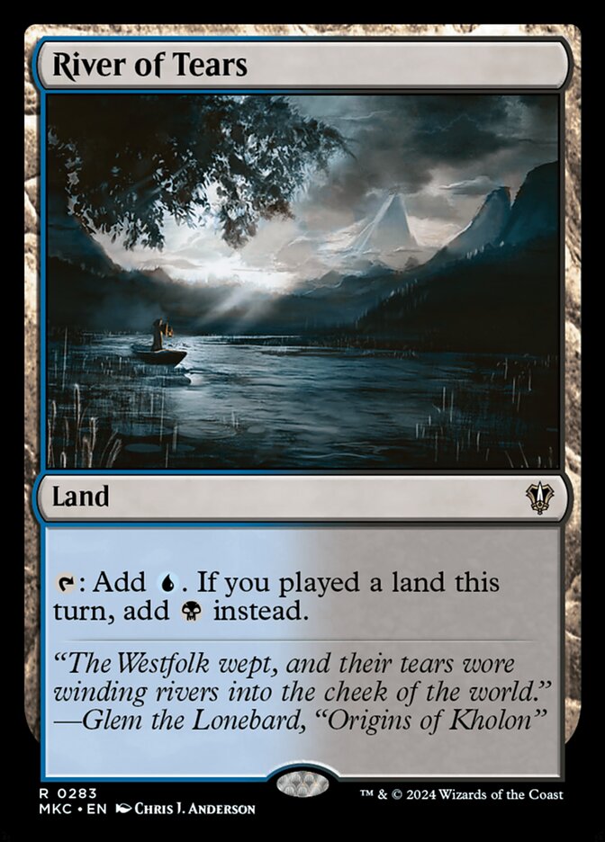 River of Tears MKC-283 Murders at Karlov Manor Commander Magic card