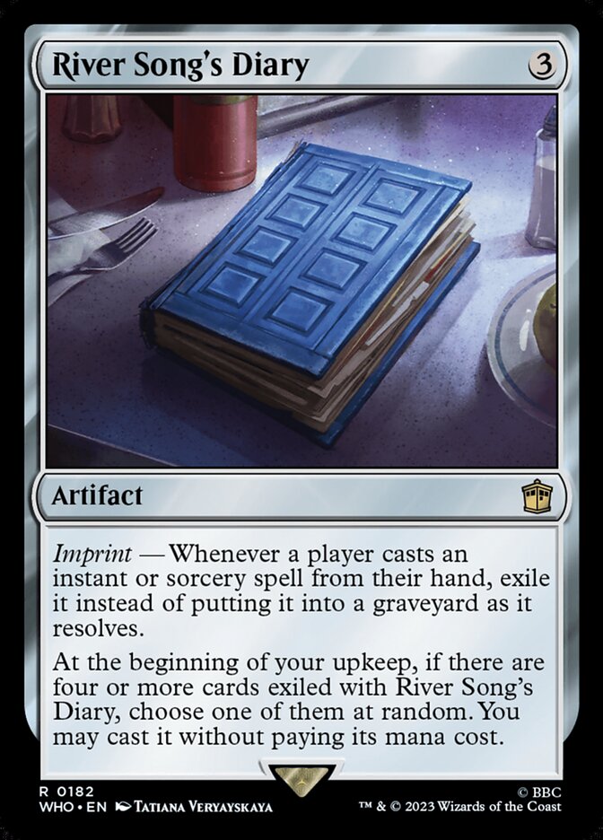 River Song's Diary WHO-182 Doctor Who Magic card