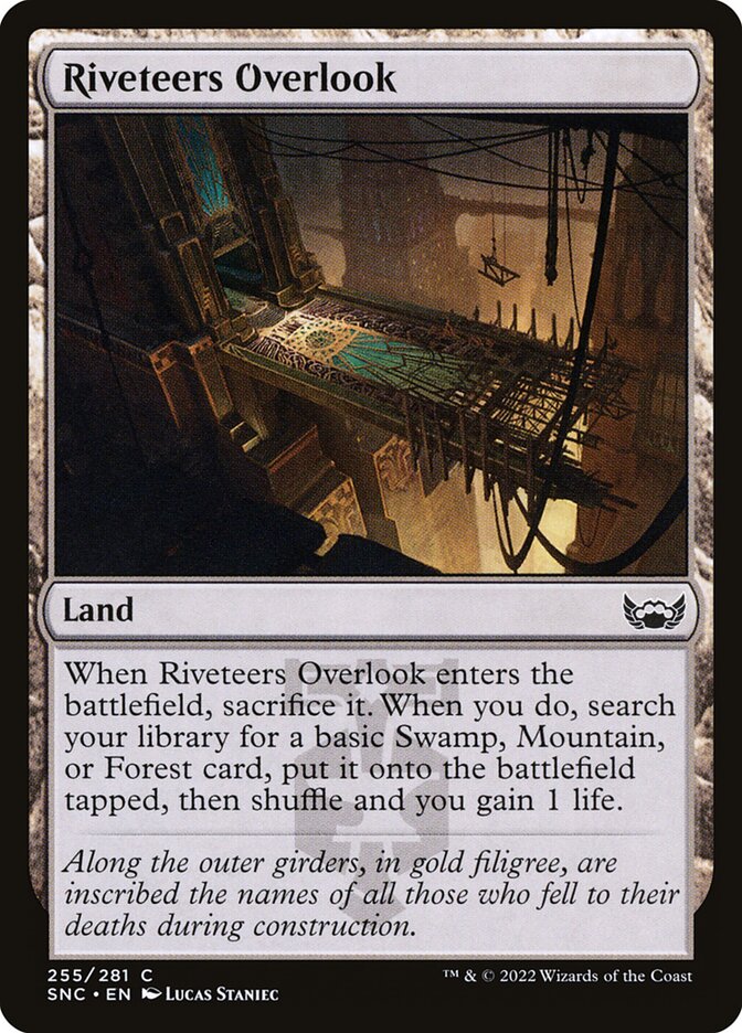 Riveteers Overlook SNC-255 Streets of New Capenna Magic card