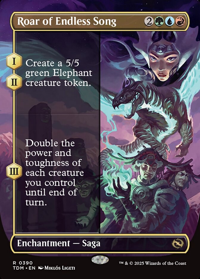Roar of Endless Song TDM-390 Tarkir: Dragonstorm Magic card
