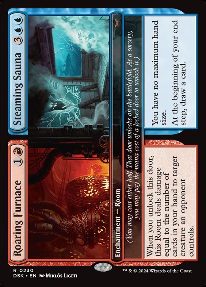 Roaring Furnace // Steaming Sauna DSK-230 Duskmourn: House of Horror Magic card