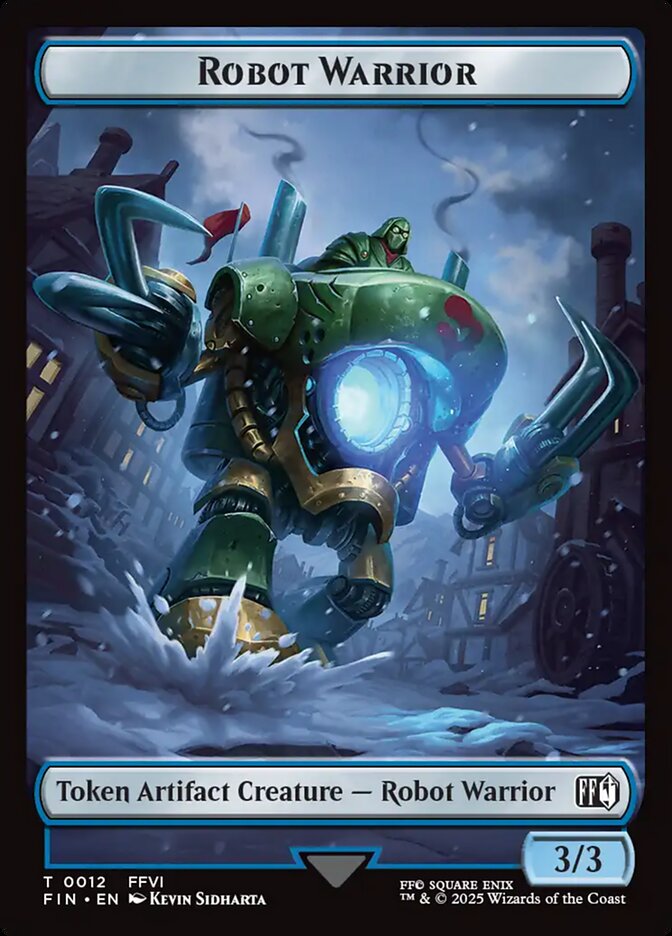 Robot Warrior TFIN-12 Final Fantasy Tokens Magic card