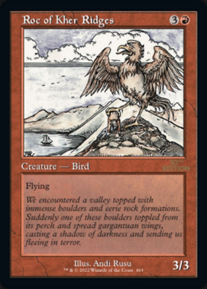 Roc of Kher Ridges 30A-463 30th Anniversary Edition Magic card