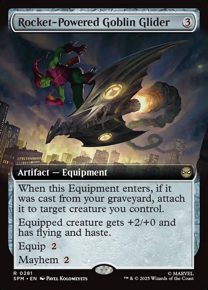 Rocket-Powered Goblin Glider SPM-281 Marvel's Spider-Man Magic card