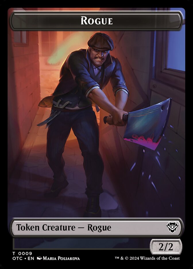 Rogue TOTC-9 Outlaws of Thunder Junction Commander Tokens Magic card