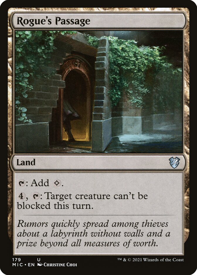Rogue's Passage MIC-179 Midnight Hunt Commander Magic card