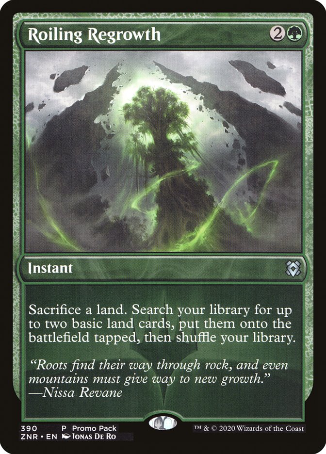 Roiling Regrowth ZNR-390 Zendikar Rising Magic card