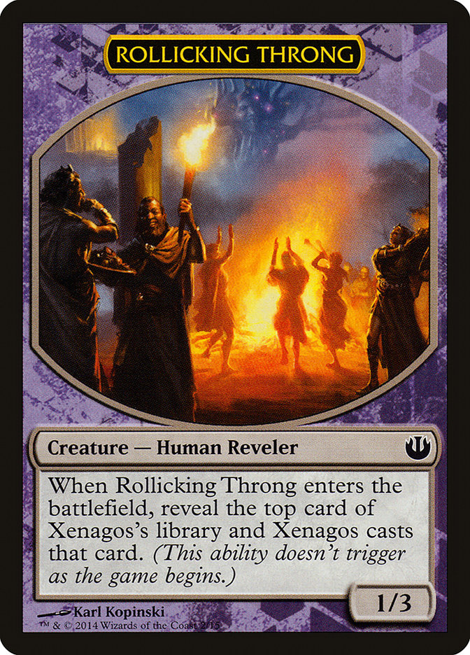 Rollicking Throng TDAG-2 Defeat a God Magic card
