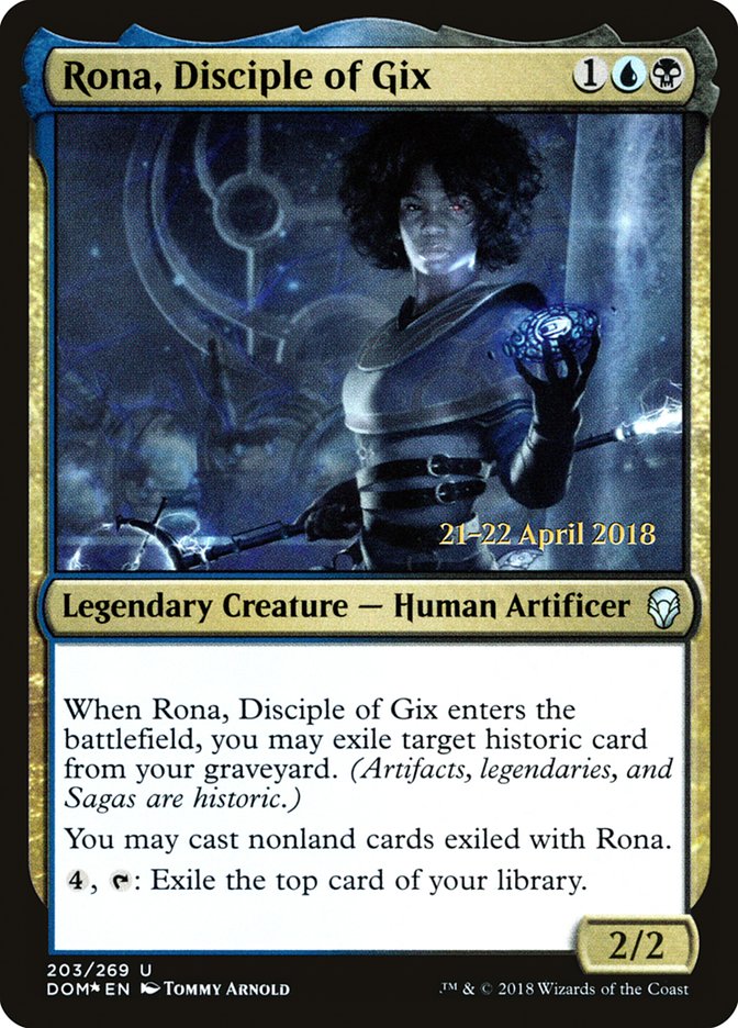 Rona, Disciple of Gix PDOM-203S Dominaria Promos Magic card