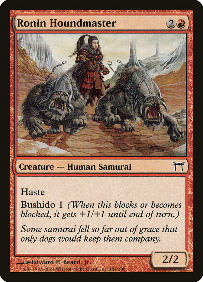 Ronin Houndmaster CHK-184 Champions of Kamigawa Magic card
