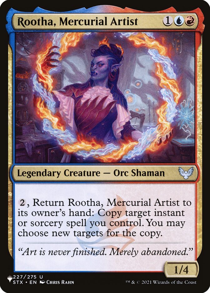Rootha, Mercurial Artist PLST-STX-227 The List Magic card