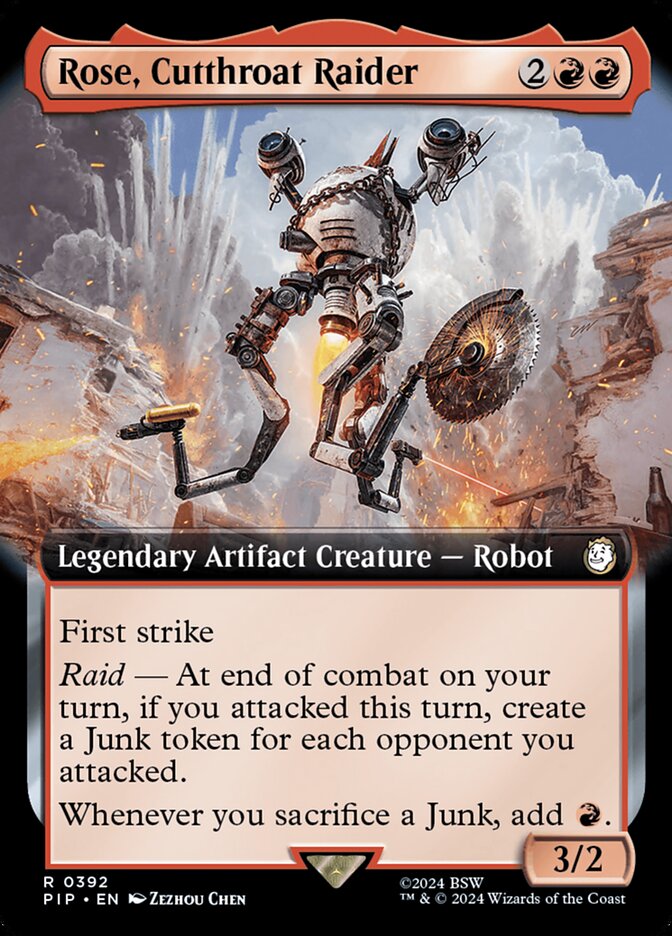 Rose, Cutthroat Raider PIP-392 Fallout Magic card