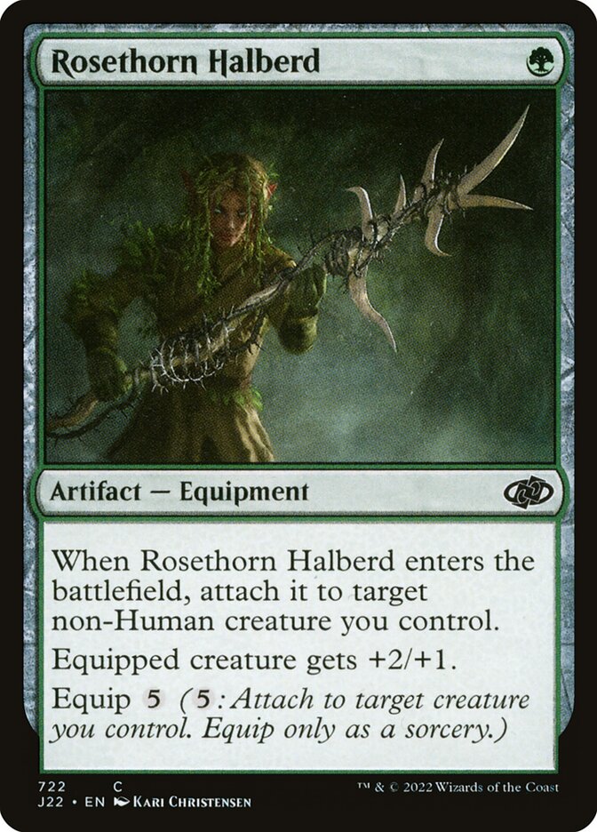 Rosethorn Halberd J22-722 Jumpstart 2022 Magic card