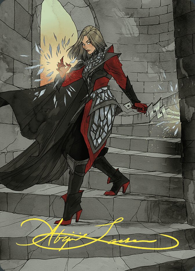 Rowan, Scion of War // Rowan, Scion of War AWOE-59 Wilds of Eldraine Art Series Magic card