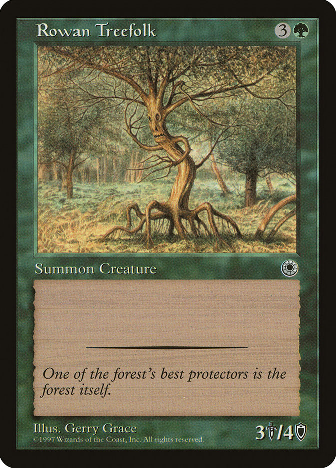 Rowan Treefolk POR-184 Portal Magic card