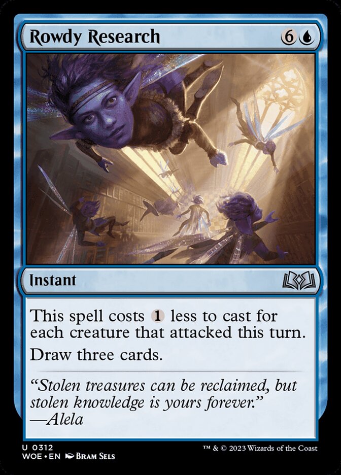 Rowdy Research WOE-312 Wilds of Eldraine Magic card