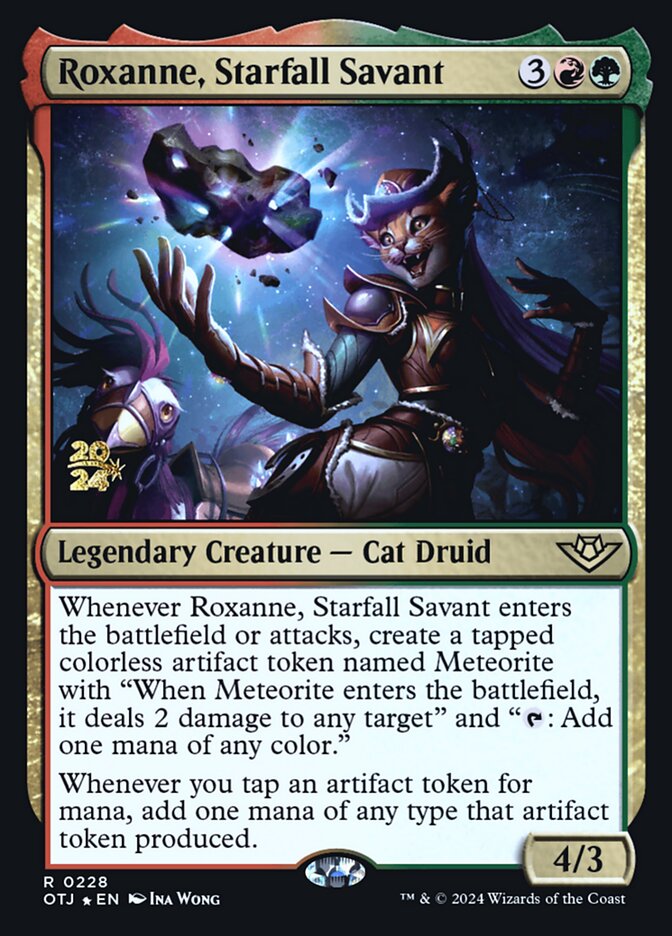 Roxanne, Starfall Savant POTJ-228S Outlaws of Thunder Junction Promos Magic card