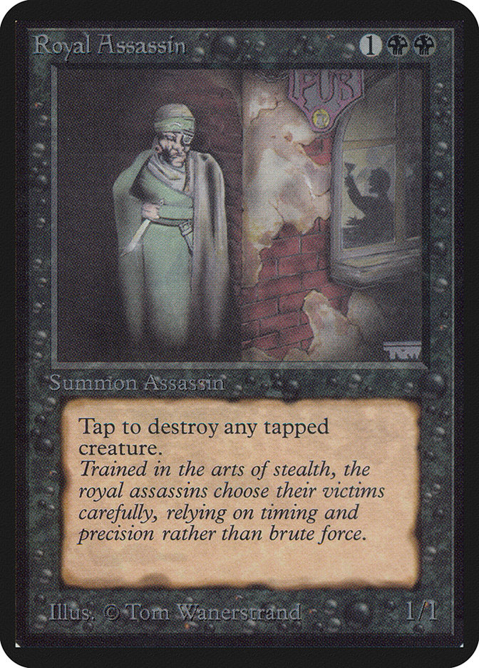 Royal Assassin LEA-123 Limited Edition Alpha Magic card