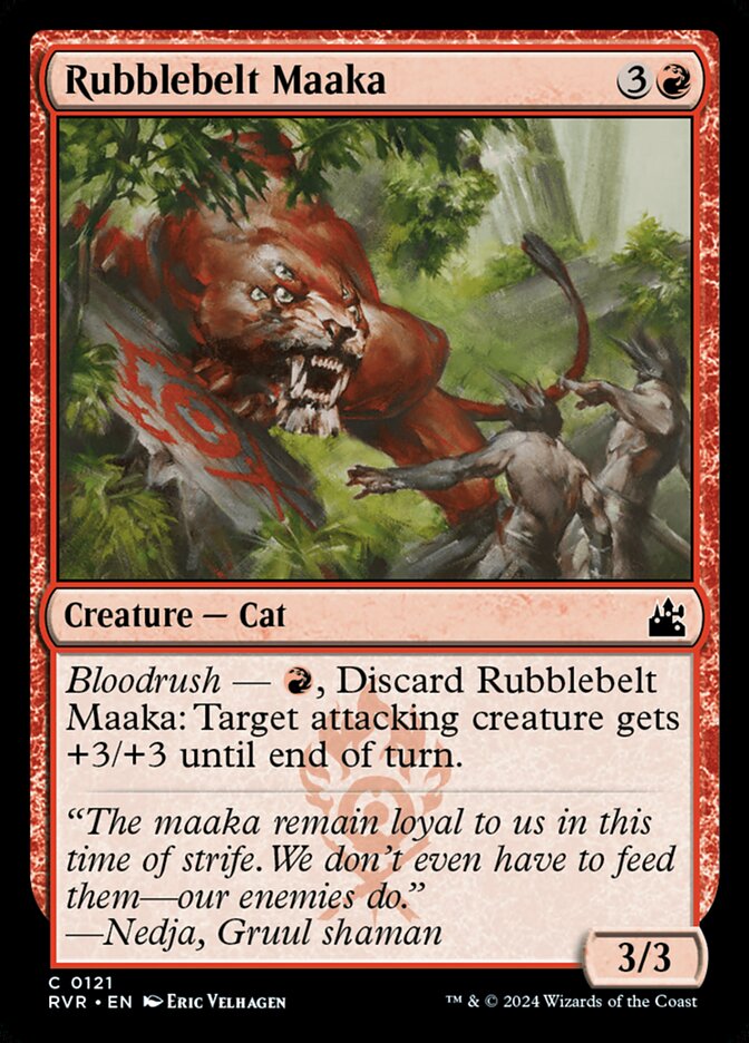 Rubblebelt Maaka RVR-121 Ravnica Remastered Magic card