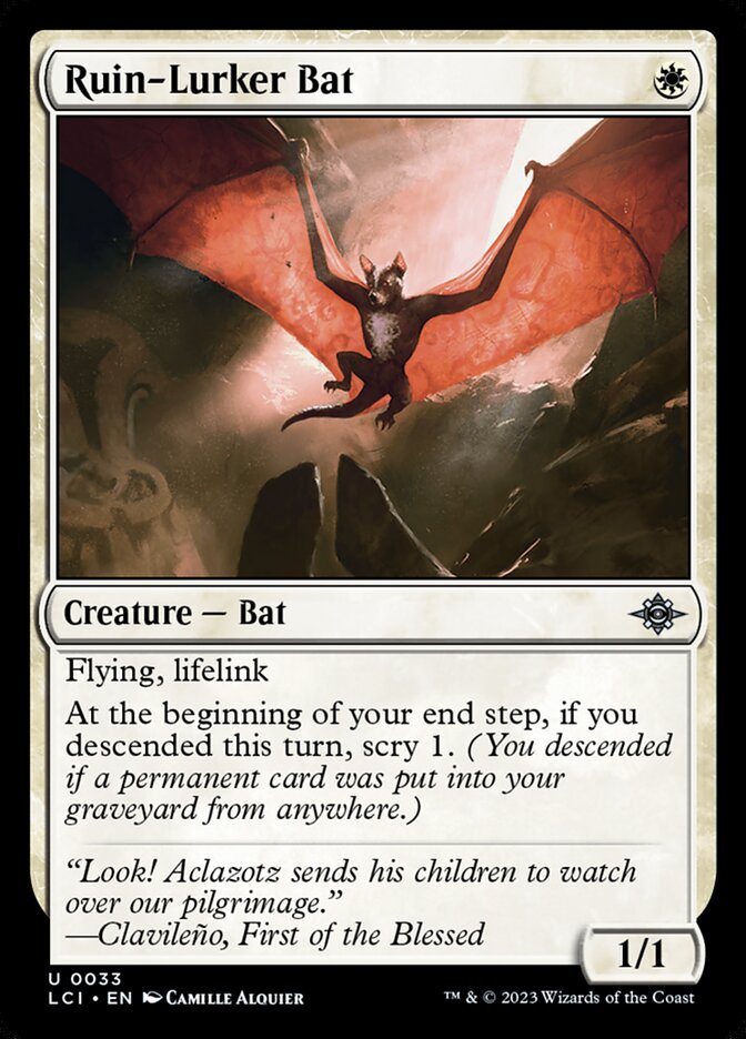 Ruin-Lurker Bat LCI-33 The Lost Caverns of Ixalan Magic card