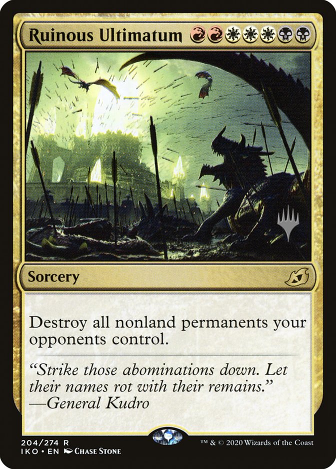 Ruinous Ultimatum PIKO-204P Ikoria: Lair of Behemoths Promos Magic card