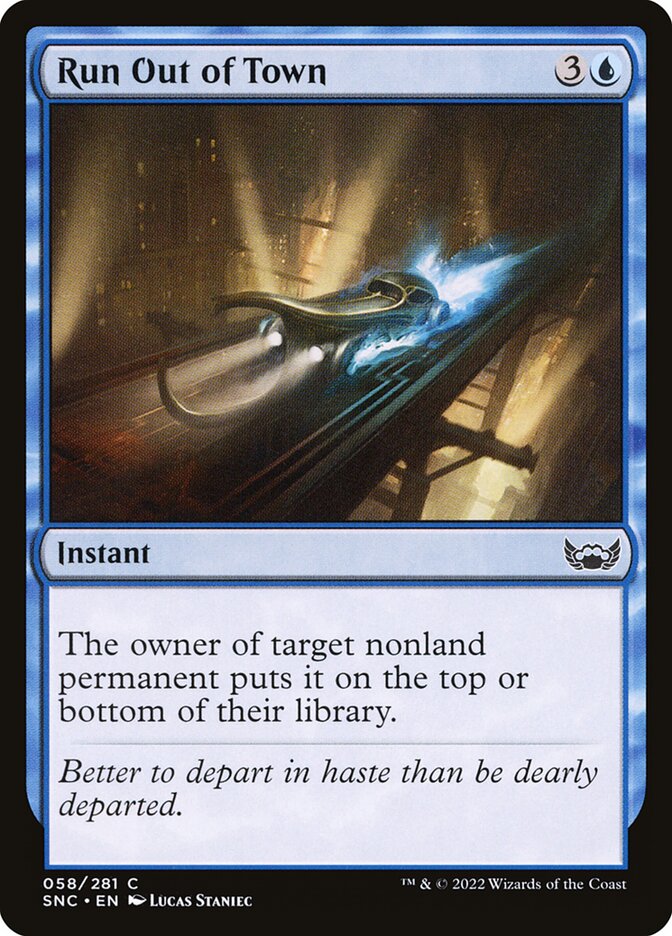 Run Out of Town SNC-58 Streets of New Capenna Magic card