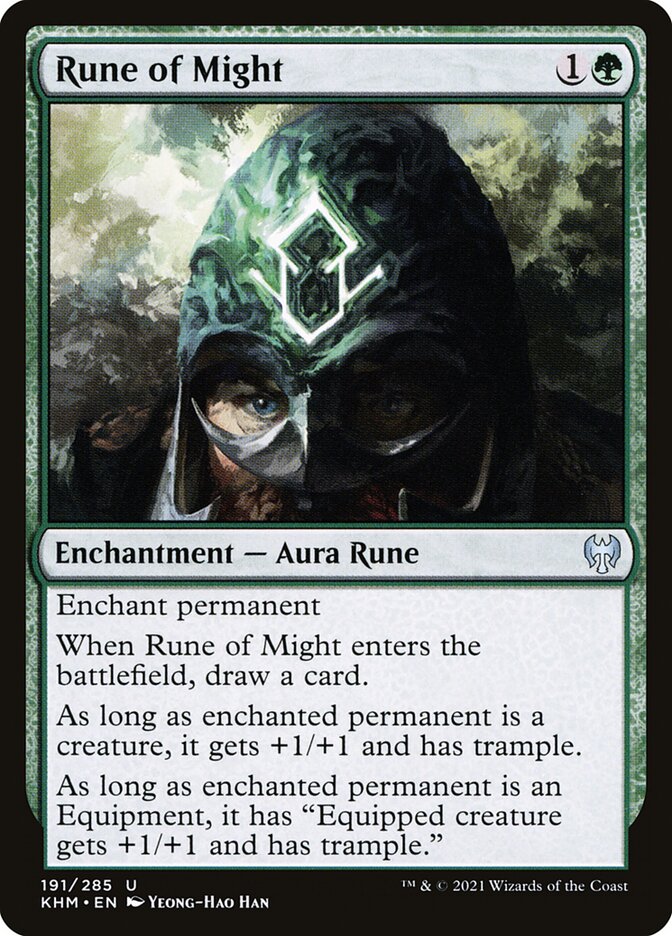 Rune of Might KHM-191 Kaldheim Magic card