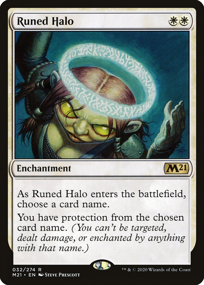 Runed Halo M21-32 Core Set 2021 Magic card