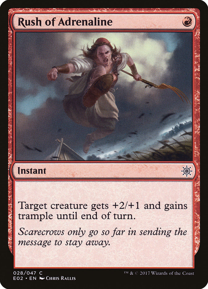 Rush of Adrenaline E02-28 Explorers of Ixalan Magic card
