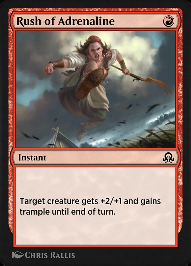 Rush of Adrenaline SIR-174 Shadows over Innistrad Remastered Magic card