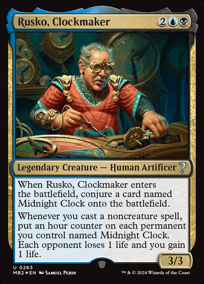 Rusko, Clockmaker MB2-263 Mystery Booster 2 Magic card