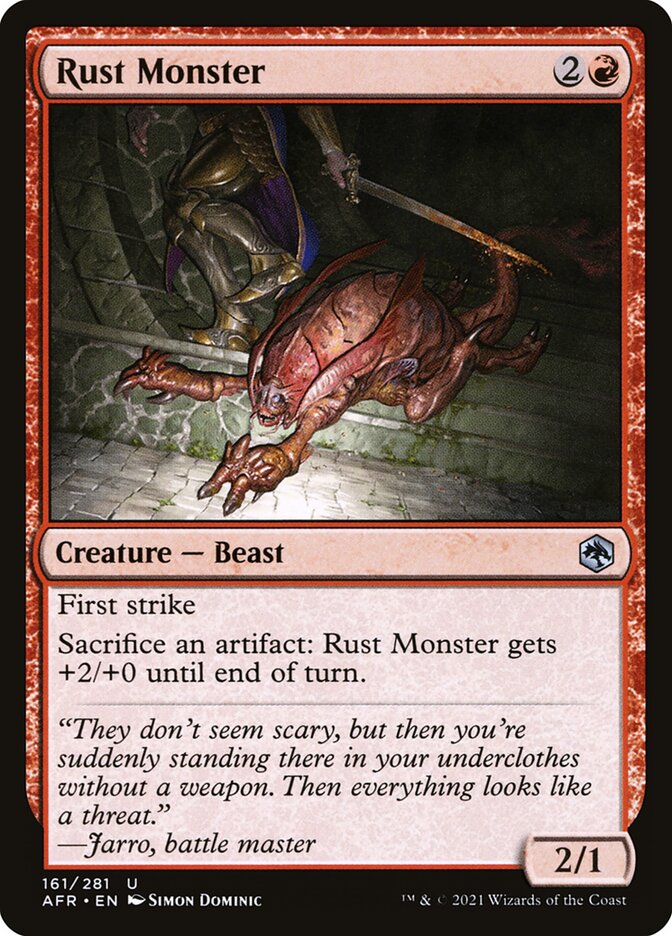 Rust Monster AFR-161 Adventures in the Forgotten Realms Magic card