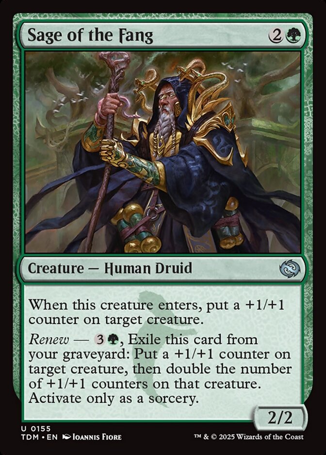 Sage of the Fang TDM-155 Tarkir: Dragonstorm Magic card