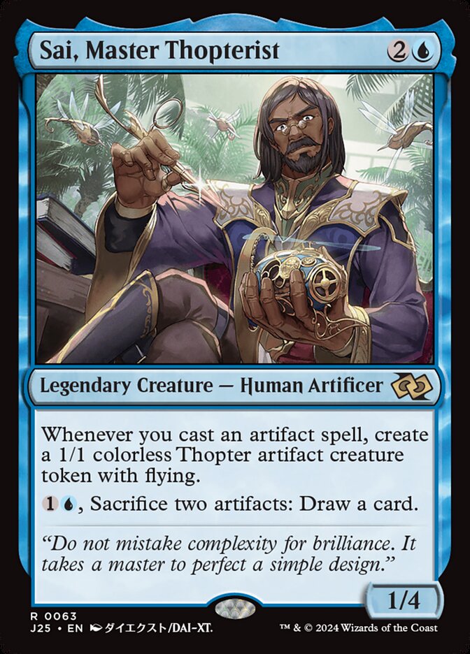 Sai, Master Thopterist J25-63 Foundations Jumpstart Magic card