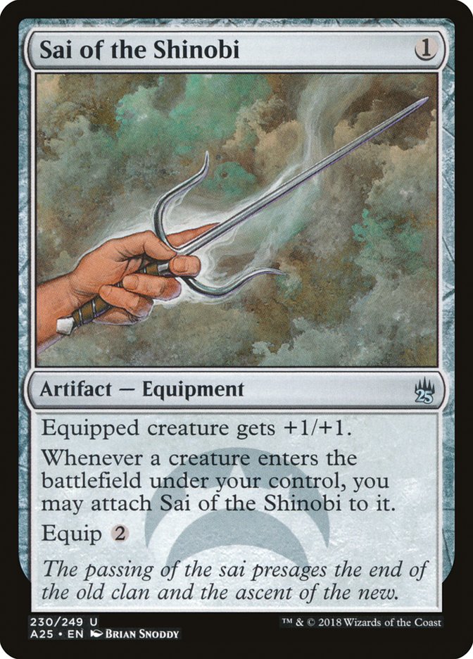 Sai of the Shinobi A25-230 Masters 25 Magic card