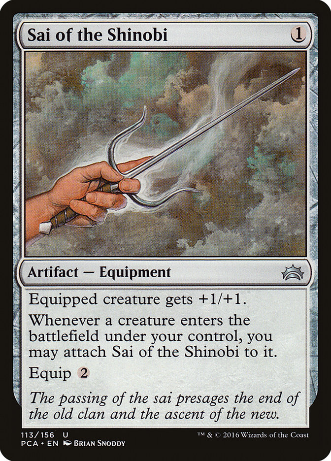 Sai of the Shinobi PCA-113 Planechase Anthology Magic card