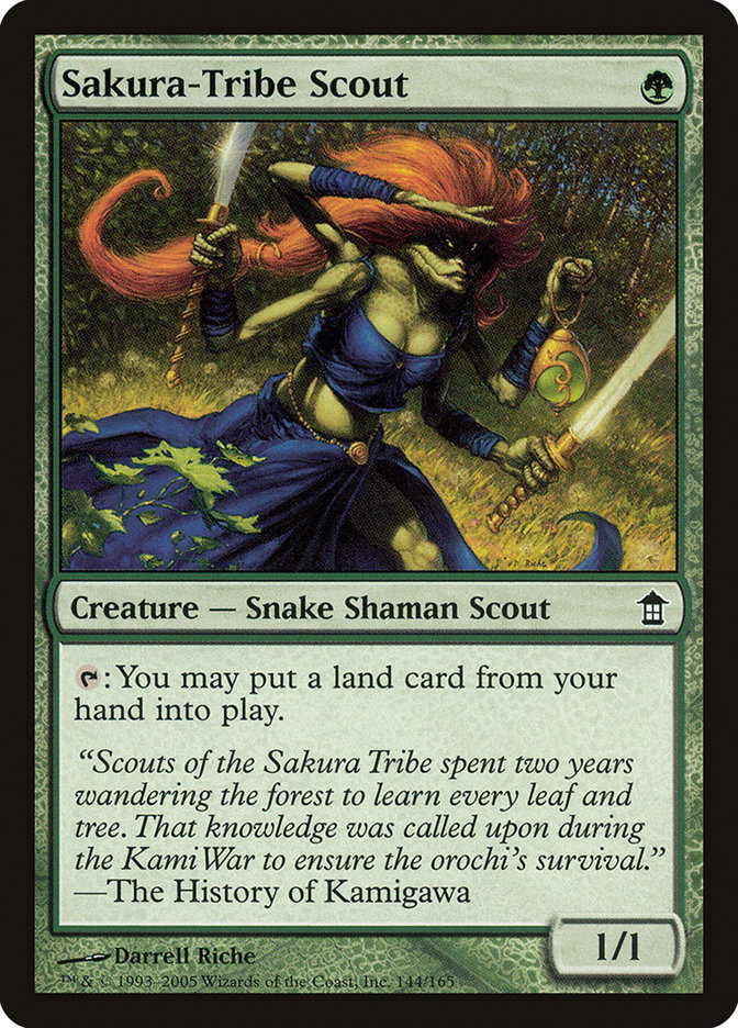 Sakura-Tribe Scout SOK-144 Saviors of Kamigawa Magic card