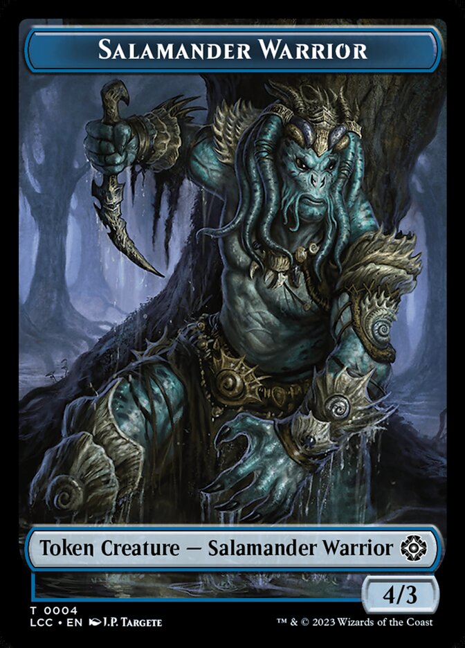 Salamander Warrior TLCC-4 The Lost Caverns of Ixalan Commander Tokens Magic card