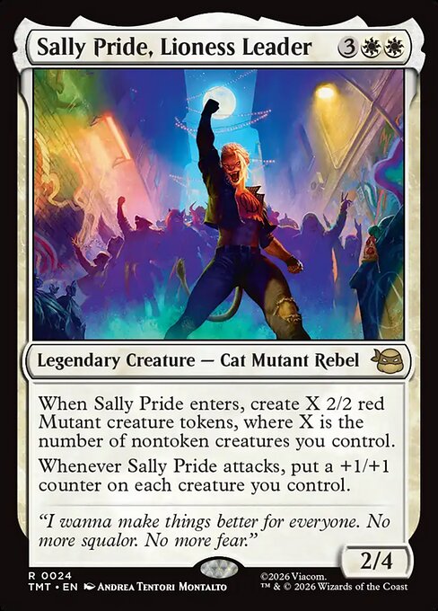 Sally Pride, Lioness Leader TMT-24 Teenage Mutant Ninja Turtles Magic card