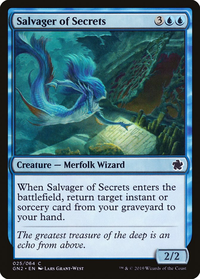 Salvager of Secrets GN2-25 Game Night 2019 Magic card
