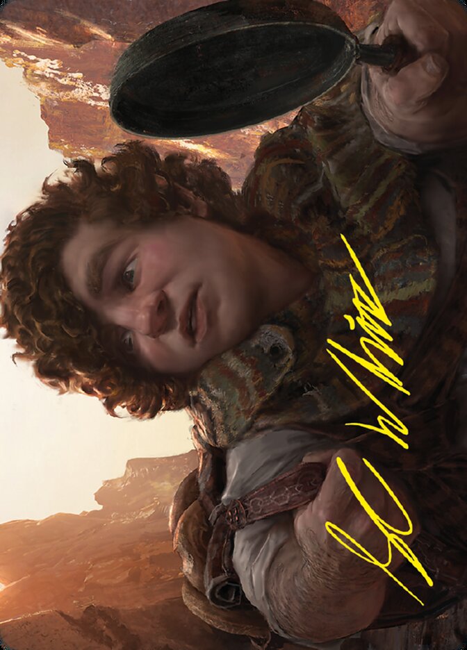 Sam, Loyal Attendant // Sam, Loyal Attendant ALTR-58 Tales of Middle-earth Art Series Magic card