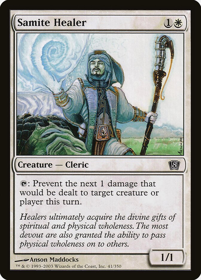 Samite Healer 8ED-41STAR Eighth Edition Magic card