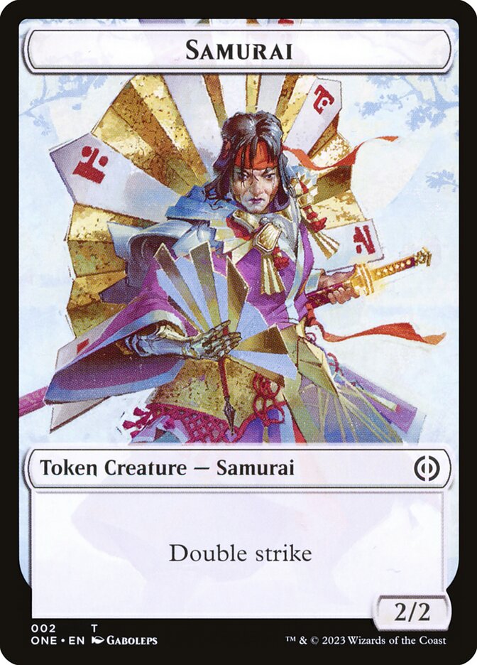 Samurai TONE-2 Phyrexia: All Will Be One Tokens Magic card