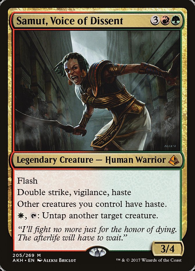 Samut, Voice of Dissent AKH-205 Amonkhet Magic card